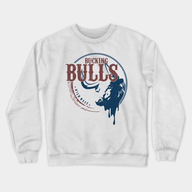Bucking Bulls Crewneck Sweatshirt by Insomnia_Project